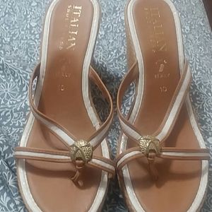 Final price drop Wedges size 10 Italian shoemaker